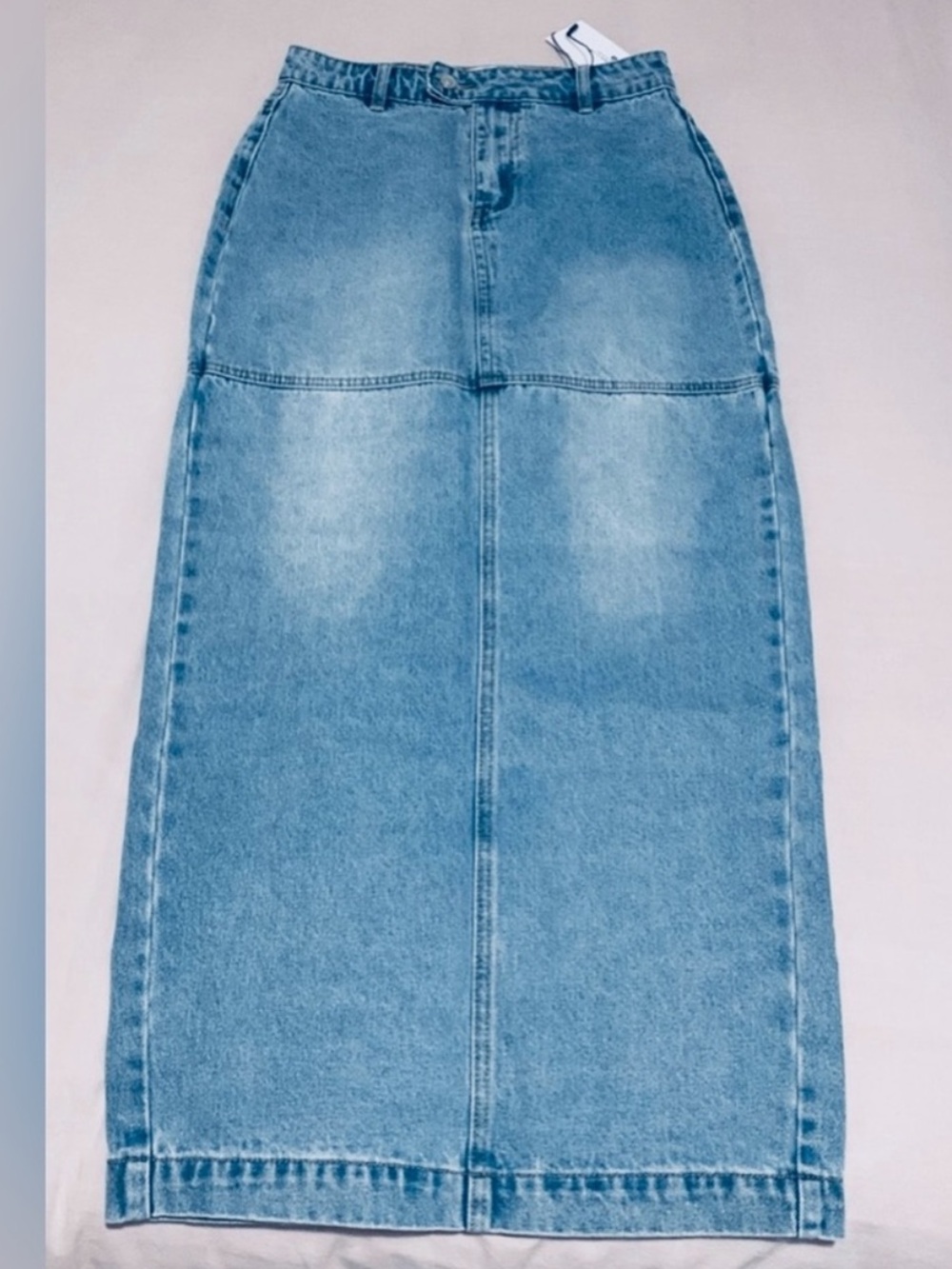 Princess Polly Light Blue Denim Maxi Skirt